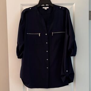 Calvin Klein Dark Blue Blouse